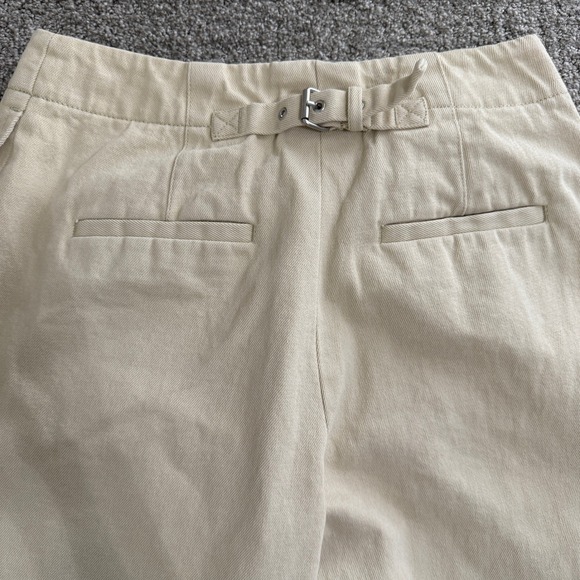 Club‎ Monaco Women's Wide Leg Beige Trousers Pants with Pleats Minimalist Sz 2 - Picture 12 of 12